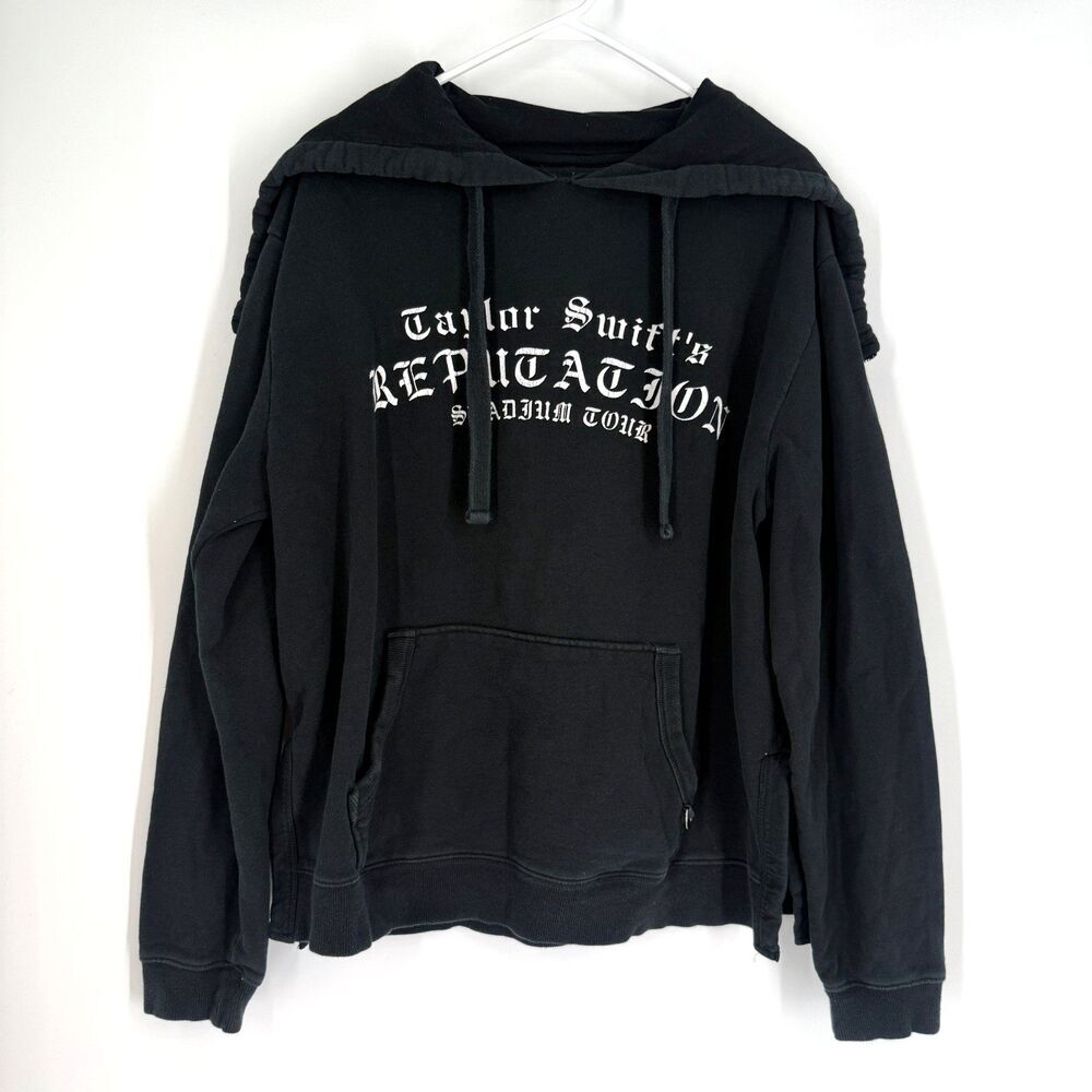 Taylor Swift Reputation Era Black Snake Hoodie Zipper Hood Stadium Tour Size S - Picture 3 of 12